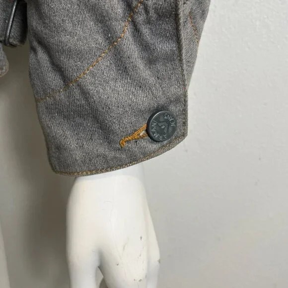 ARMANI JEANS BUCKLE DENIM FIELD JACKET - Picture 9 of 16